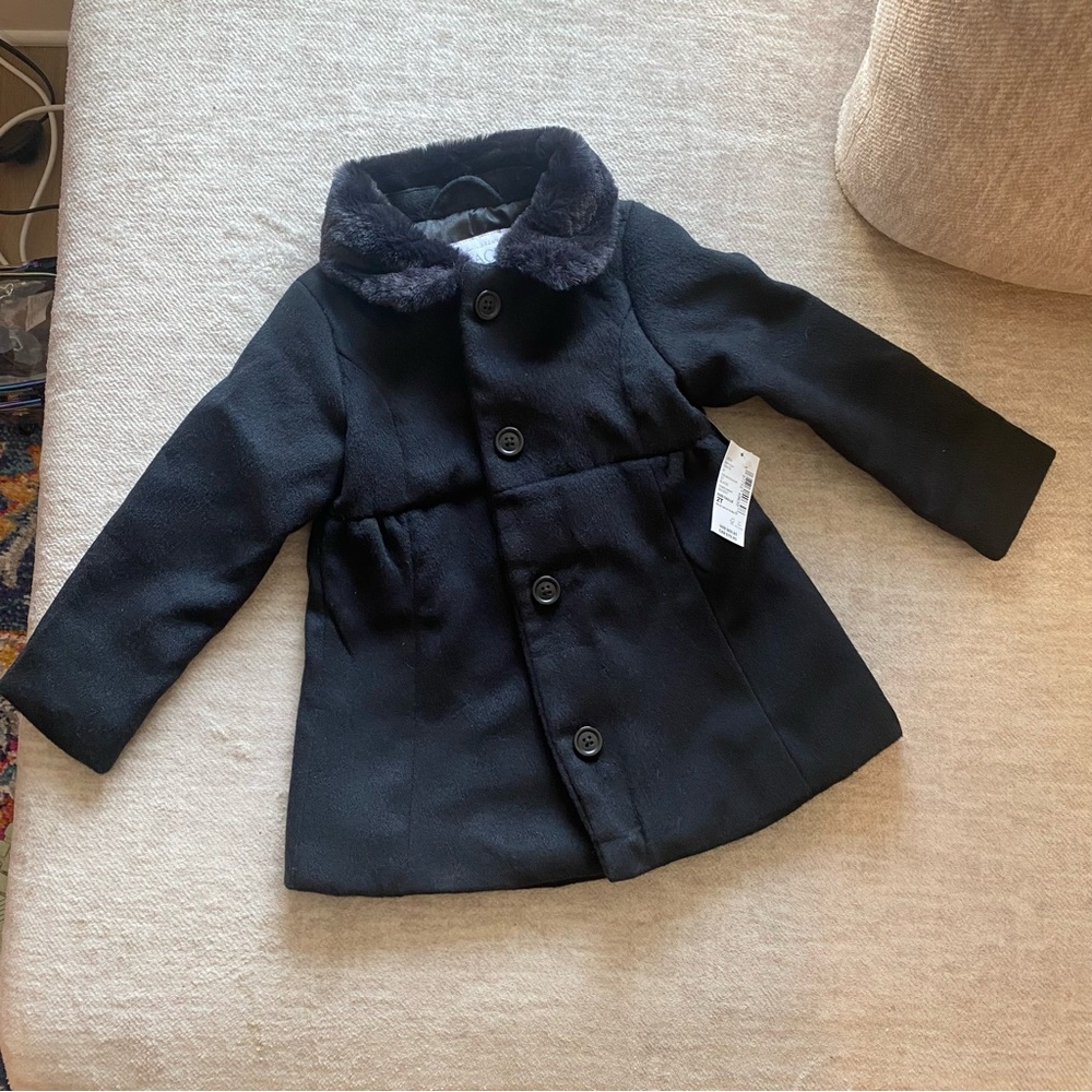 The Children's Place Black Pea Coat